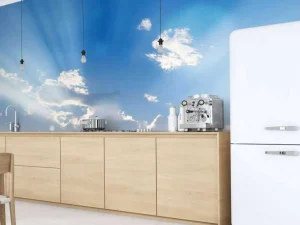Sale Gras onder prachtige wolken fotobehang Tienerkamer | Kinderkamer