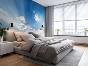 Sale Gras onder prachtige wolken fotobehang Tienerkamer | Kinderkamer