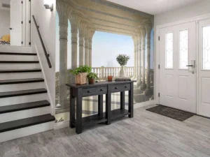 New Grieks balkon in 3D fotobehang 3d