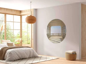 New Grieks balkon in 3D fotobehang 3d