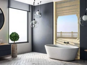 New Grieks balkon in 3D fotobehang 3d