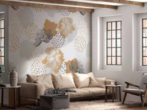 Clearance Grijs bloemen patroon Bloemen