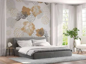 Clearance Grijs bloemen patroon Bloemen
