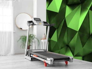 Sale Groen veelhoekig geometrisch oppervlak fotobehang 3d