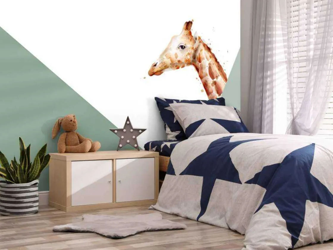 groene_driehoeken_met_gir_3.webp Discount Groene driehoeken met giraffe Kinderkamer | Dieren