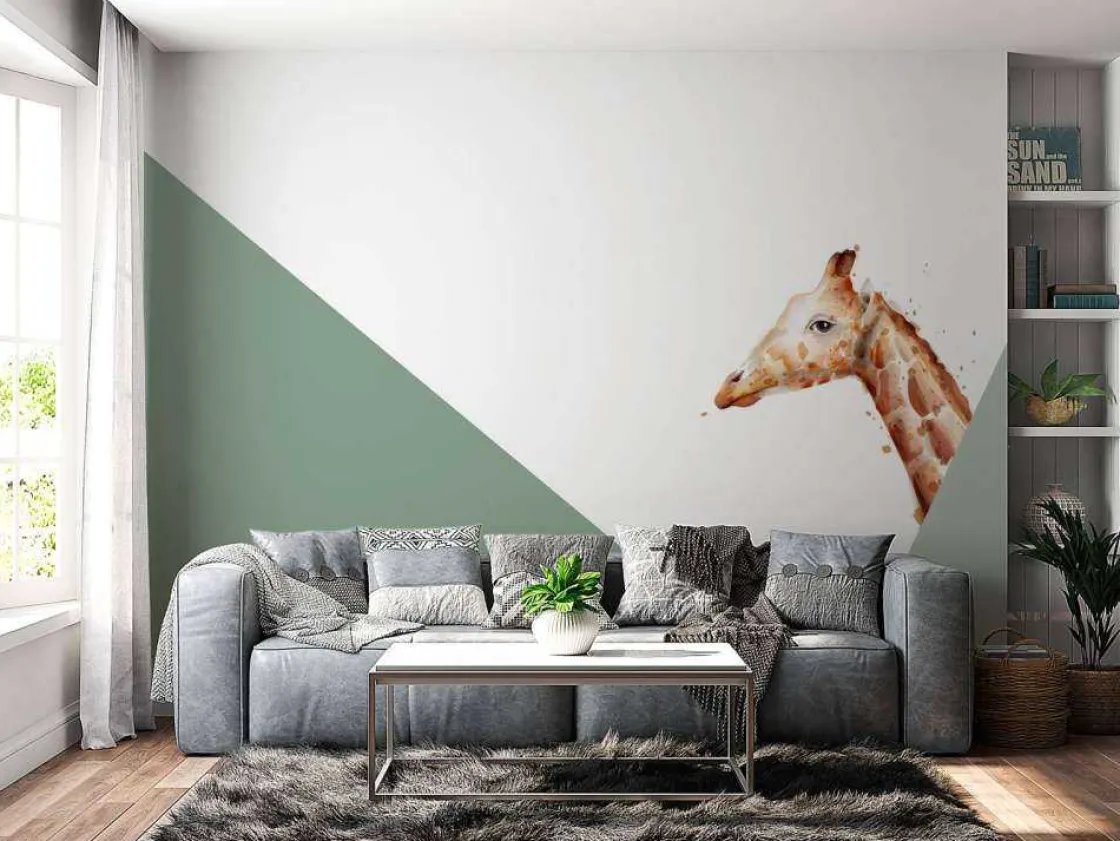 groene_driehoeken_met_gir_9.webp Discount Groene driehoeken met giraffe Kinderkamer | Dieren