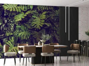 Discount Groene Monstera Bladeren fotobehang Bloemen