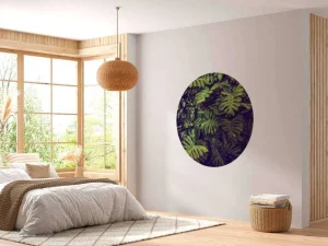 Discount Groene Monstera Bladeren fotobehang Bloemen