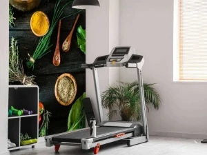 Discount groenten en kruiden op hout fotobehang Keuken