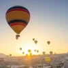 Outlet Groep luchtballonnen in Turkije fotobehang Transport