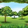 Discount Groot bos fotobehang Kinderkamer