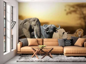 Best Grote Afrikaanse dieren fotobehang Dieren