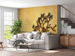 Best Grote cactus in een woestijnlandschap fotobehang Bloemen