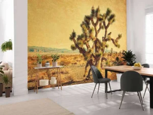 Best Grote cactus in een woestijnlandschap fotobehang Bloemen