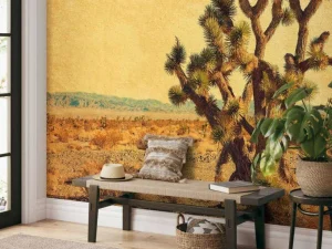 Best Grote cactus in een woestijnlandschap fotobehang Bloemen