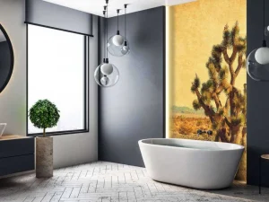 Best Grote cactus in een woestijnlandschap fotobehang Bloemen