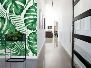 Sale Grote Groene Bladeren fotobehang Bloemen