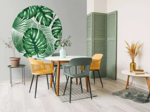 Sale Grote Groene Bladeren fotobehang Bloemen