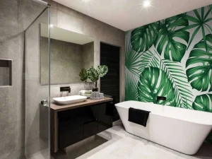 Sale Grote Groene Bladeren fotobehang Bloemen