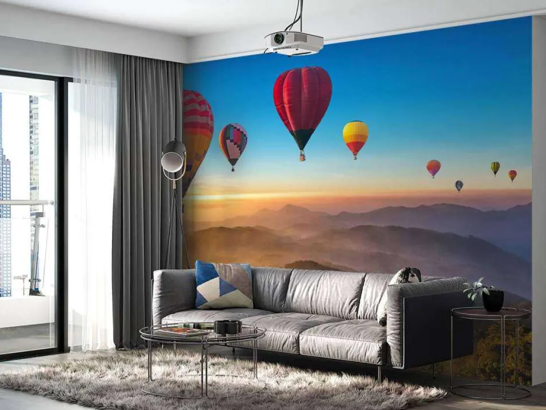 grote_groep_luchtballonne_10.webp New Grote groep luchtballonnen boven een mistig berglandschap fotobehang Transport