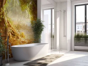 Discount Grote oude olijfboom fotobehang Bloemen