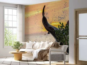 Outlet Grote witte haai aan het aanvallen fotobehang Dieren