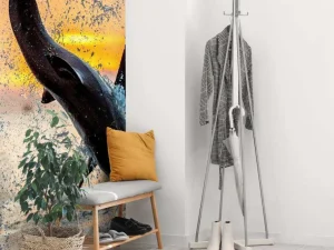 Outlet Grote witte haai aan het aanvallen fotobehang Dieren