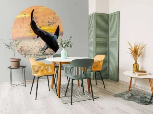 Outlet Grote witte haai aan het aanvallen fotobehang Dieren