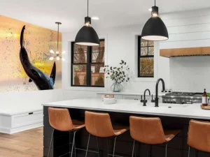Outlet Grote witte haai aan het aanvallen fotobehang Dieren