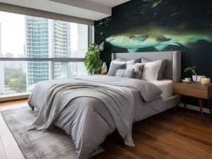 Best Grote witte haai in een aquarium fotobehang Tienerkamer | Dieren
