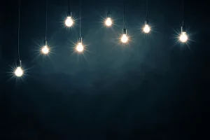 Best Hanglampen in een donkere ruimte fotobehang Gang | Computerkamer