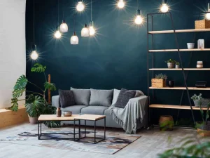 Best Hanglampen in een donkere ruimte fotobehang Gang | Computerkamer