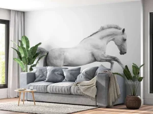 New Hengst op het Zand fotobehang Dieren