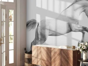 New Hengst op het Zand fotobehang Dieren