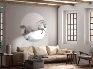 New Hengst op het Zand fotobehang Dieren