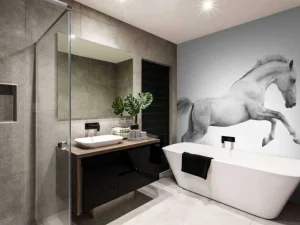 New Hengst op het Zand fotobehang Dieren