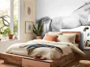 New Hengst op het Zand fotobehang Dieren