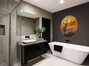 Sale Hert met Zonsondergang fotobehang Dieren