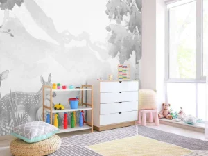 Sale Hertjes in grijstinten Kinderkamer | Dieren