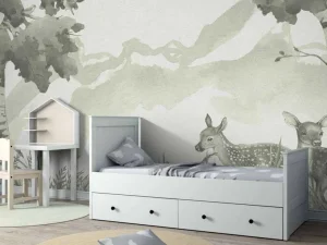 Clearance Hertjes in groen Kinderkamer | Dieren