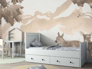 Discount Hertjes in taupe kleur Kinderkamer | Dieren