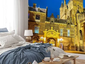 Clearance Het Binnenhof in de avond fotobehang Steden | Architectuur