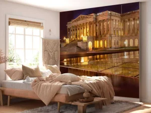 Online Het Capitool in de avond fotobehang Architectuur
