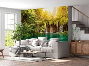 New Het Europese paradijs fotobehang Bloemen
