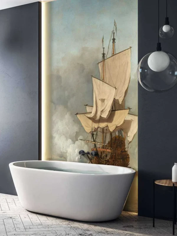 Online Het kanonschot fotobehang Transport | Kunst & Design