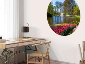 Clearance Het Keukenhof park met tulpen fotobehang Steden | Architectuur