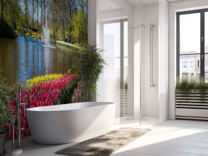 Clearance Het Keukenhof park met tulpen fotobehang Steden | Architectuur