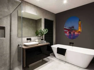 Discount Het Londens verkeer in de avond fotobehang Transport | Architectuur