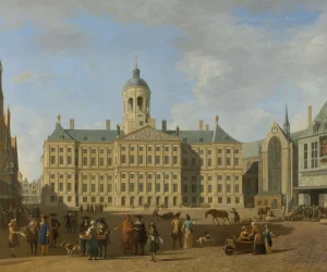 Hot Het stadhuis op de Dam in Amsterdam fotobehang Steden | Architectuur