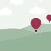 Fashion Heuvels met luchtballonnen Kinderkamer